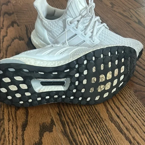Adidas Ultra Boost All-White Running Shoes - Picture 5 of 6